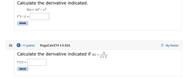 Solved Calculate The Derivative Indicated Px Sex X 0324