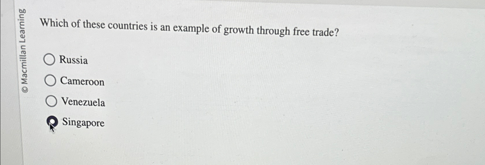 Solved Which of these countries is an example of growth | Chegg.com