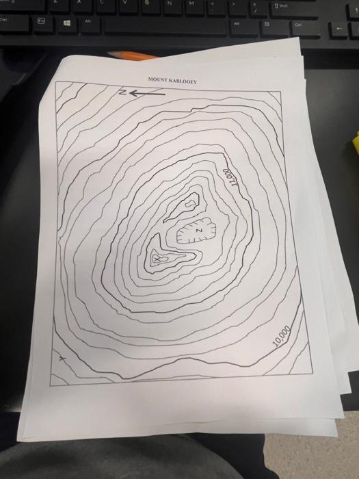 Solved 16. What is the elevation at the bottom of the crater