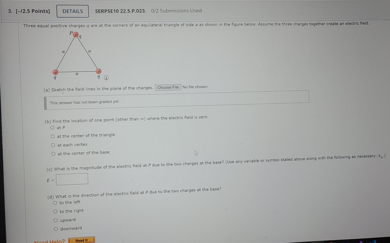 Solved 3. [-12.5 Points] DETAILS SERPSE10 22.5.P.023. 0/2 | Chegg.com