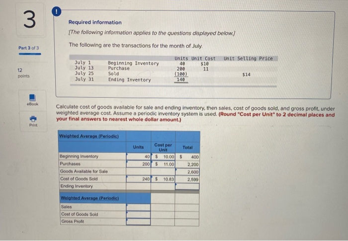 Solved 2 Part 2 of 3 Required information [The following | Chegg.com