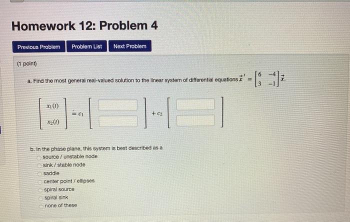 Solved Homework 12: Problem 7 Next Problem Previous Problem | Chegg.com