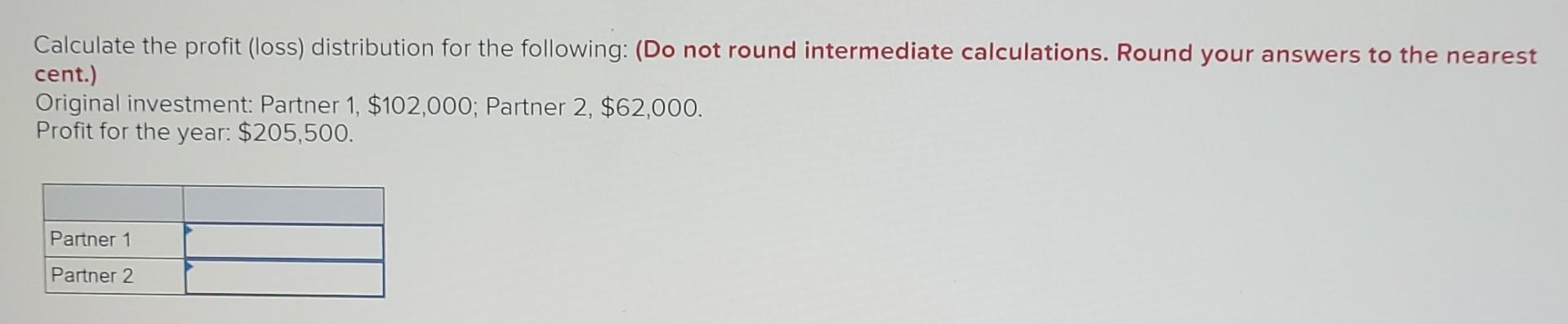 Solved Calculate the profit (loss) distribution for the | Chegg.com