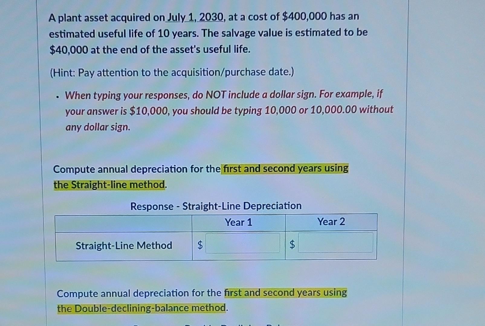 solved-a-plant-asset-acquired-on-july-1-2030-at-a-cost-of-chegg