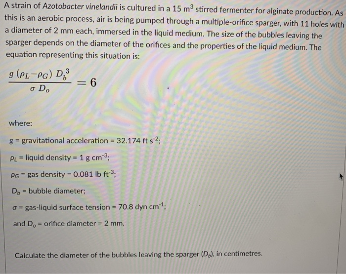 Solved A strain of Azotobacter vinelandii is cultured in a | Chegg.com