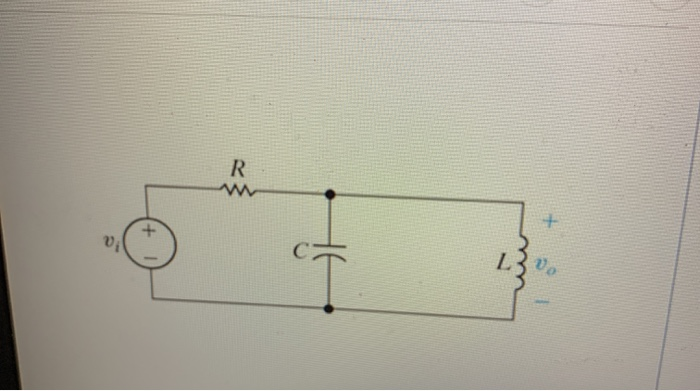 Solved Problem 9 The passive bandpass filter illustrated in | Chegg.com