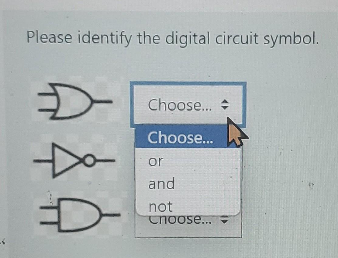 Solved Please identify the digital circuit symbol. Please | Chegg.com