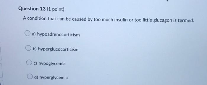 Solved Which of the following is not true for cortisol? A) | Chegg.com