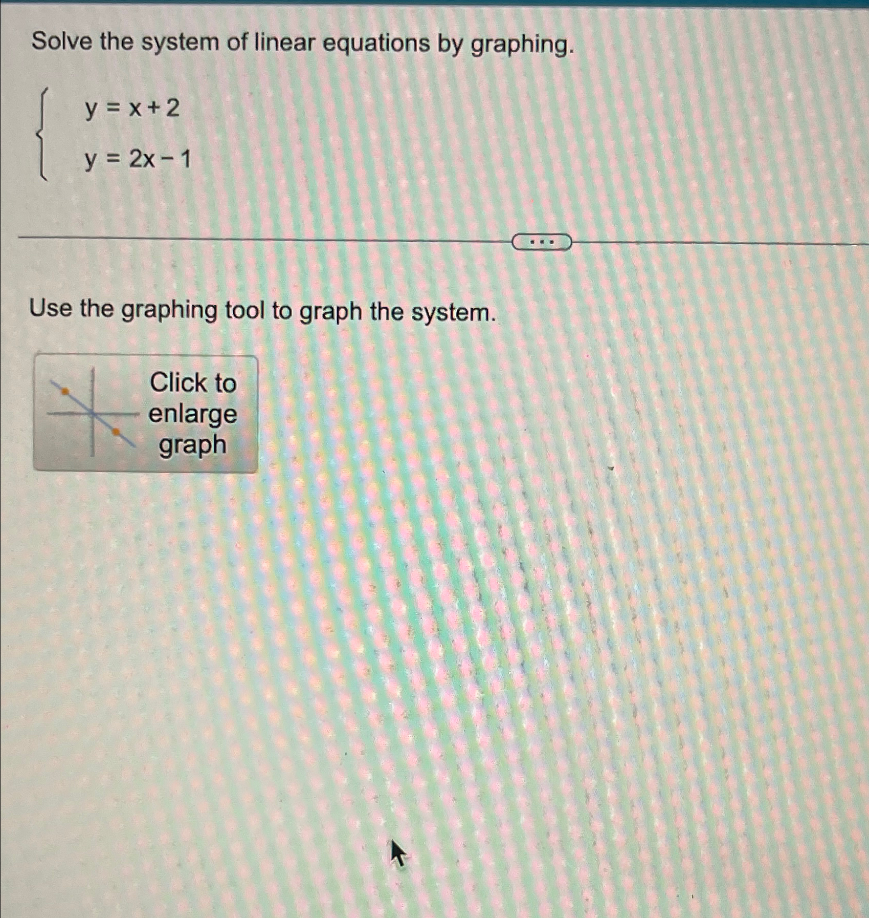 Solved Solve the system of linear equations by | Chegg.com