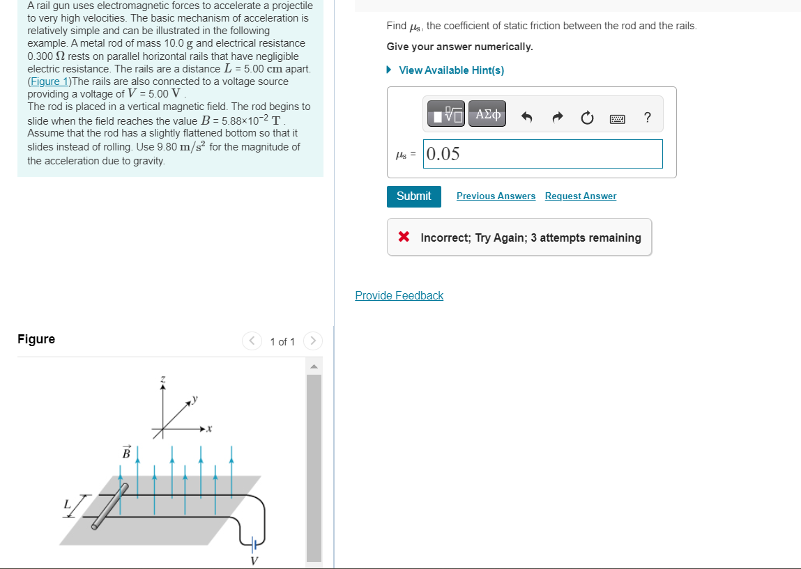 Solved A rail gun uses forces to accelerate