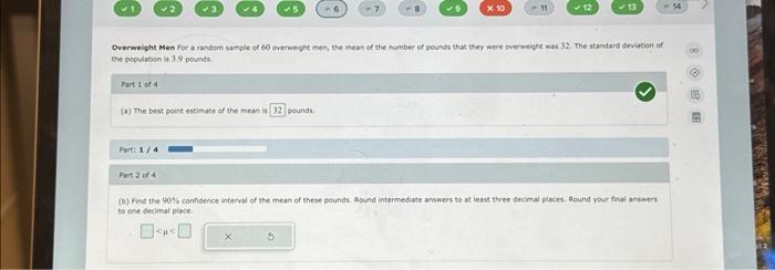 Solved Ehe poculation is 39 pounds. Pat 1 of 4 . (a) The | Chegg.com