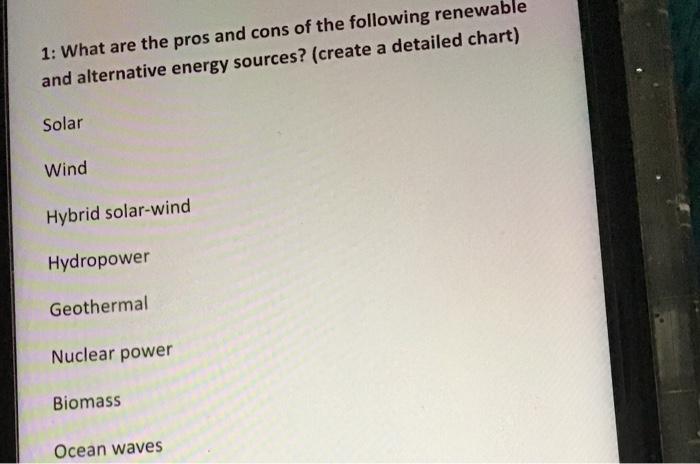 pros and cons of renewable energy
