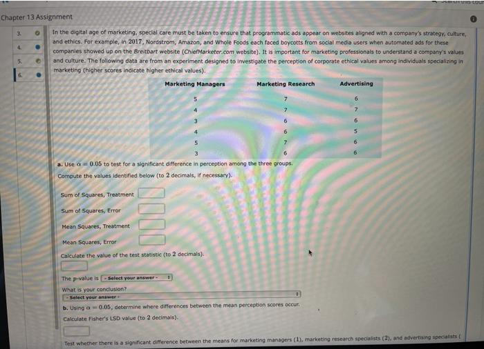 Solved 3. Chapter 13 Assignment In the digital age of | Chegg.com