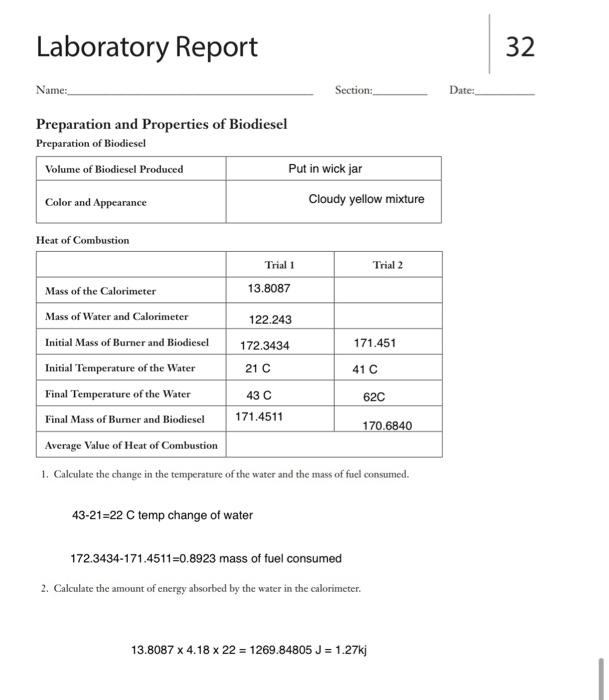 Solved if you could double check my calculations, and | Chegg.com