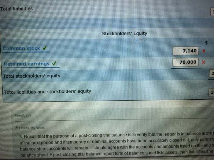Solved help me with common stock and retained earnings only