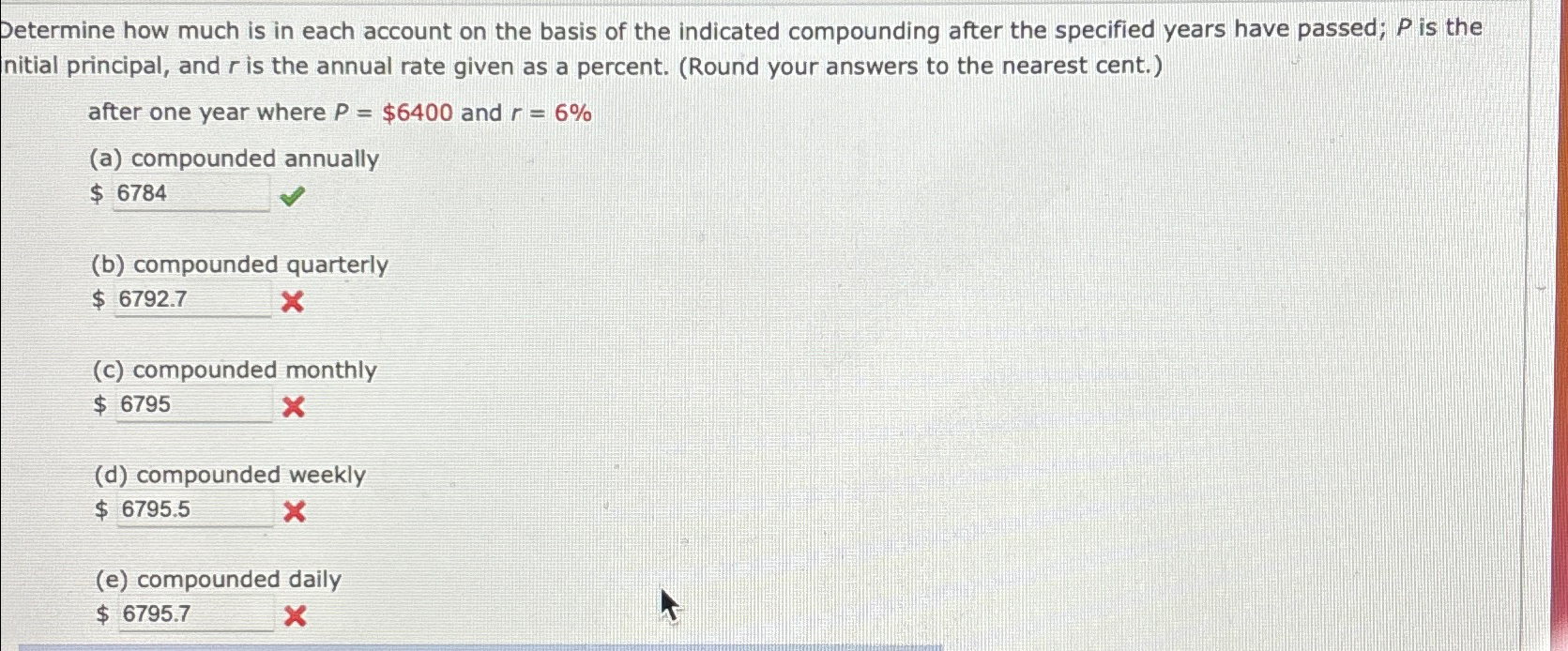 Solved Determine how much is in each account on the basis of | Chegg.com