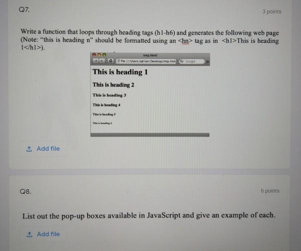 Solved Q7 3 points Write a function that loops through | Chegg.com