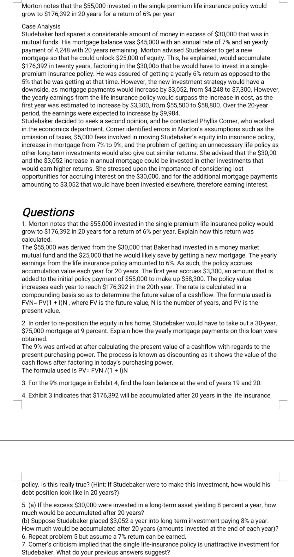 Solved Morton notes that the $55,000 invested in the | Chegg.com