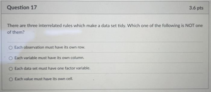 Solved There are three interrelated rules which make a data