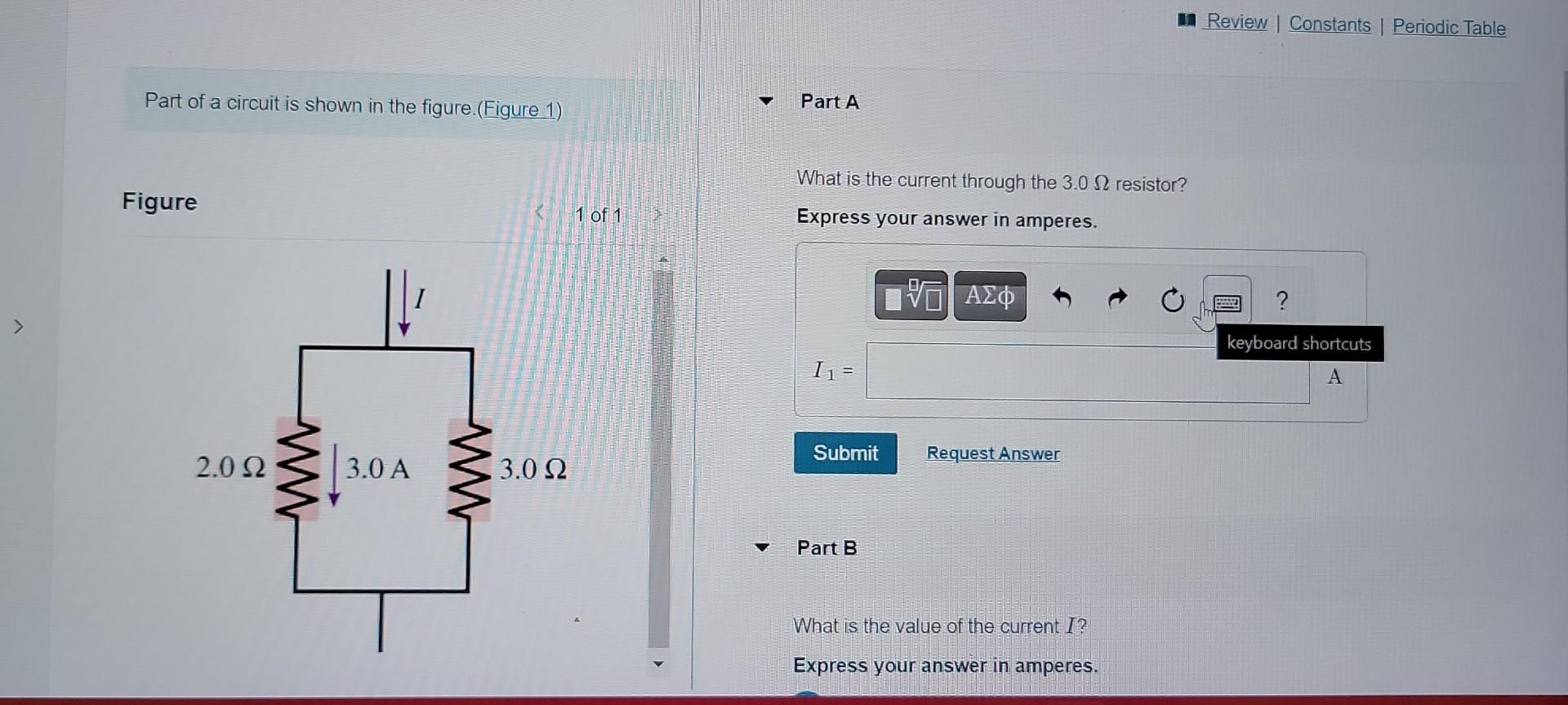 Solved Part of a circuit is shown in the figure.(Figure 1) | Chegg.com