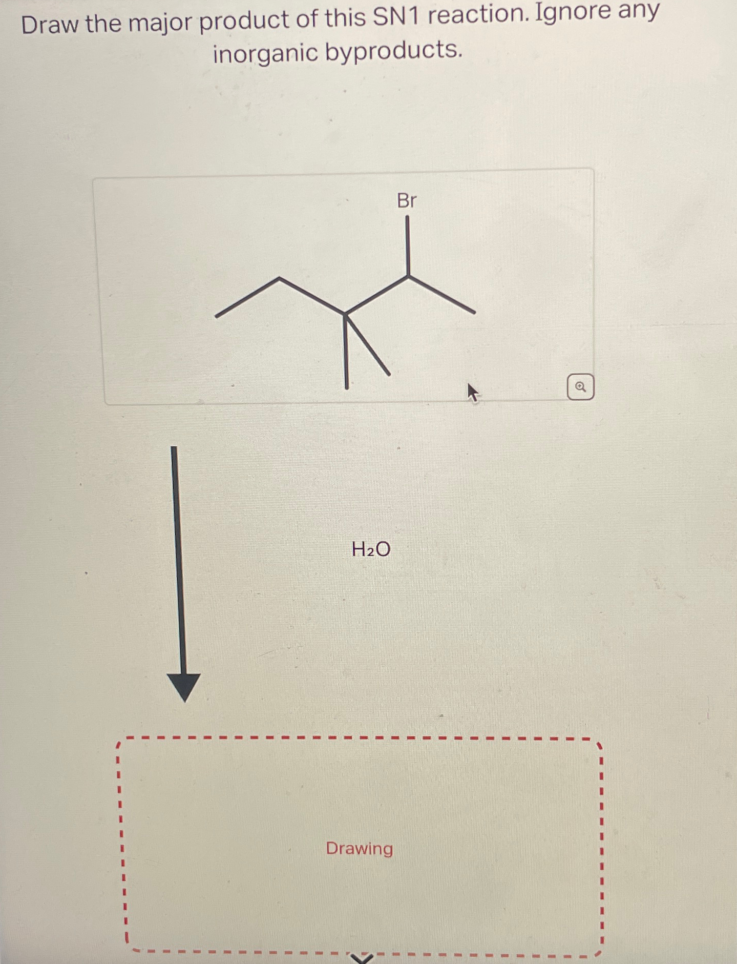 For The Sn1 Reaction Draw The Major Organic Productsupport And Help Detail - 7aroxwr
