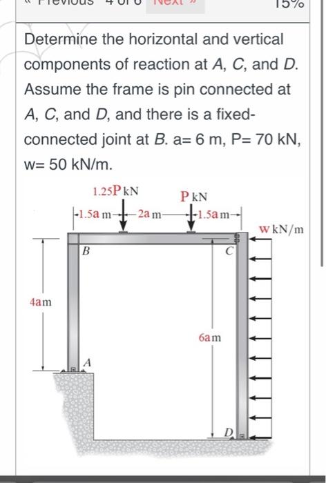 Solved Determine the horizontal and vertical components of | Chegg.com