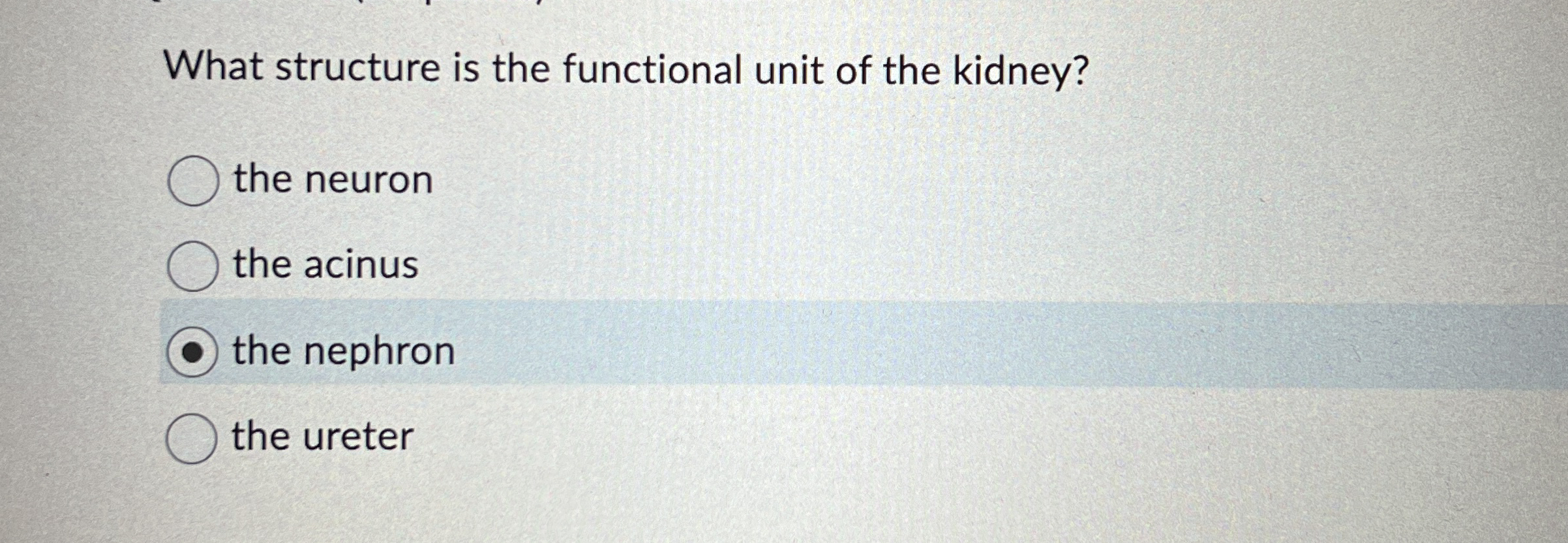 Solved What structure is the functional unit of the | Chegg.com