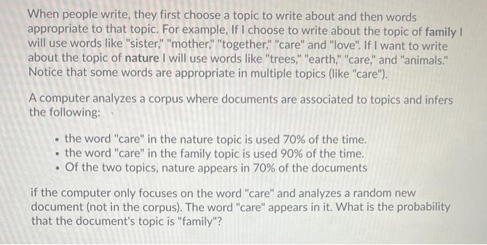 love topics to write about