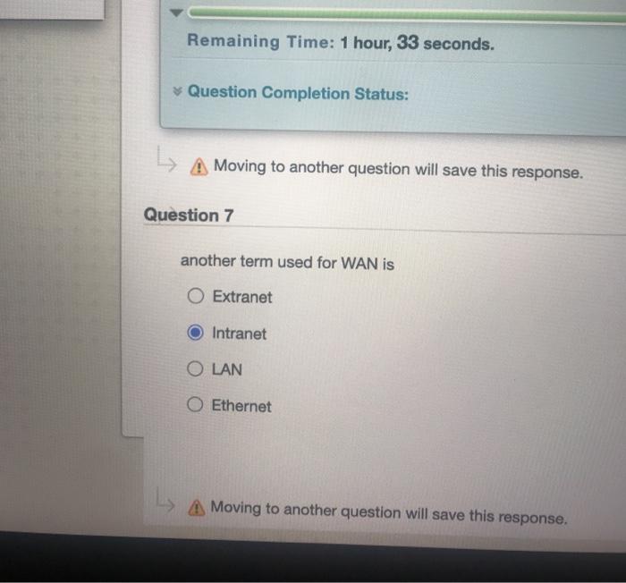 Solved Remaining Time: 1 hour, 33 seconds. * Question | Chegg.com