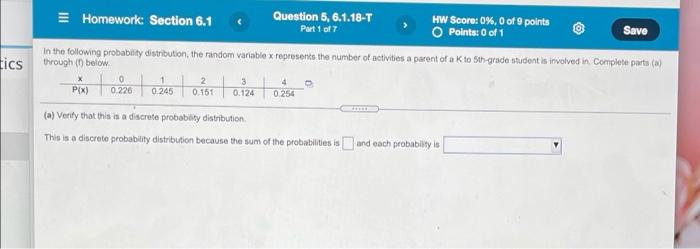 ap statistics 6.1 homework answers