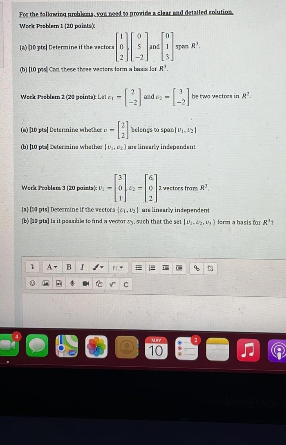 Solved For The Following Problems, You Need To Provide A | Chegg.com