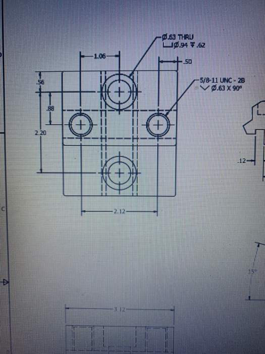 the assignment is to create a solid model and also a | Chegg.com