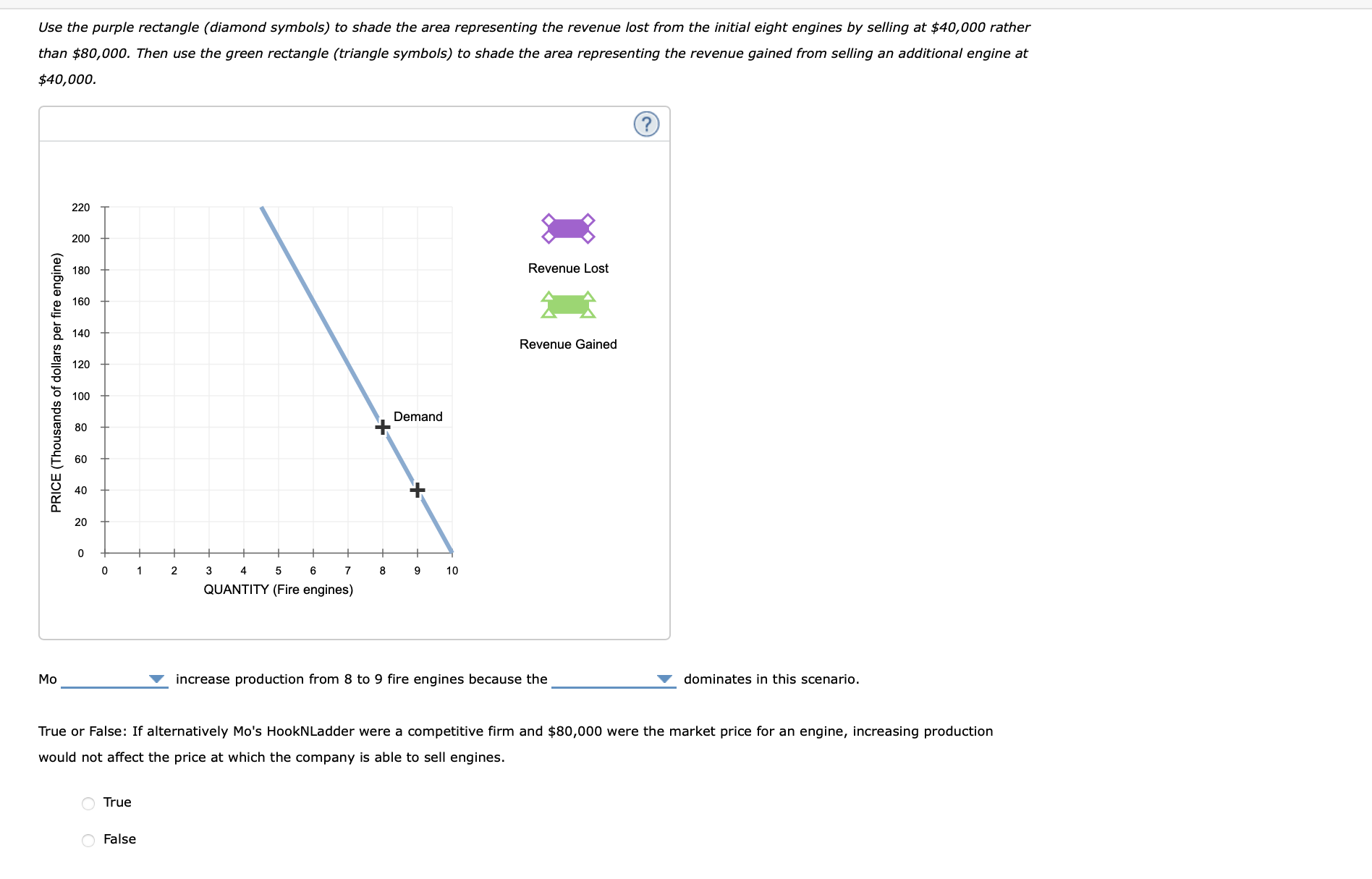 Solved Use the purple rectangle (diamond symbols) ﻿to shade | Chegg.com