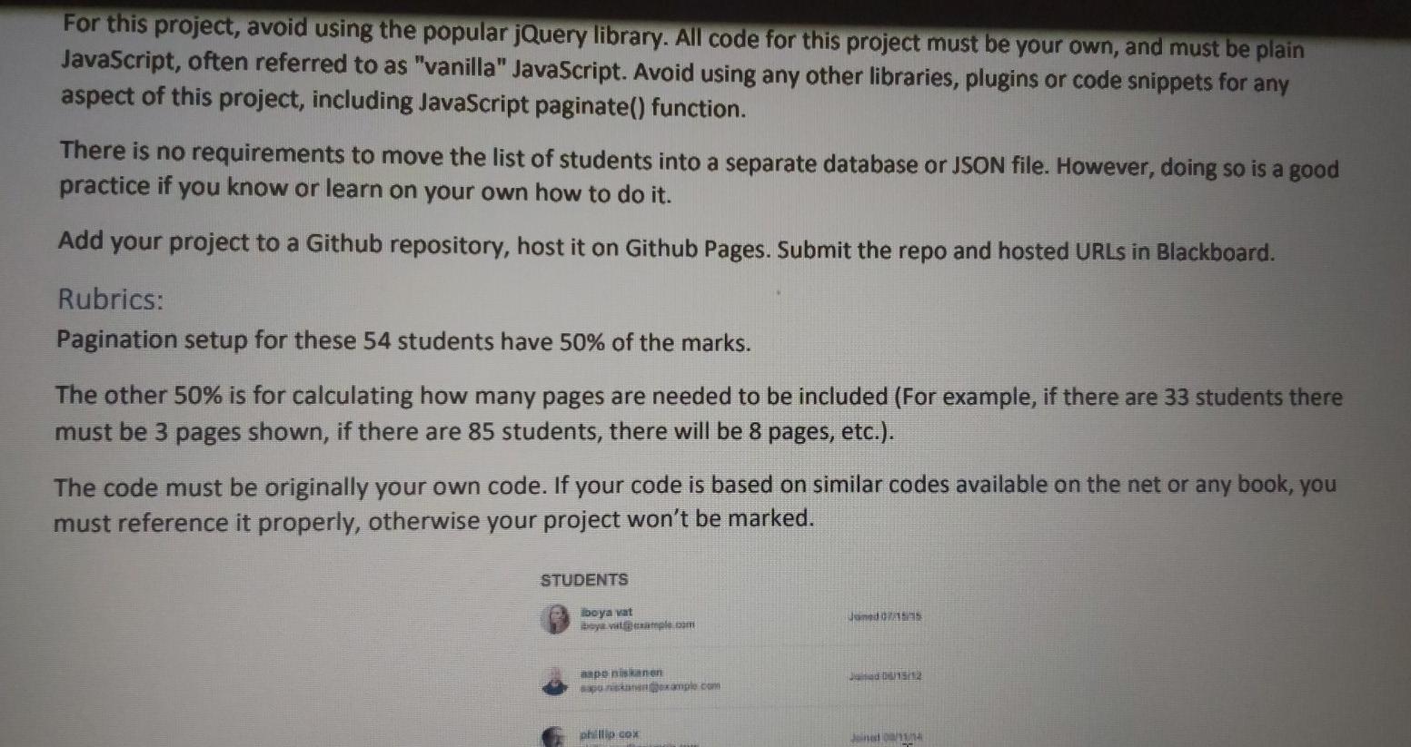Solved project 2 adding page number links 10 marks chegg
