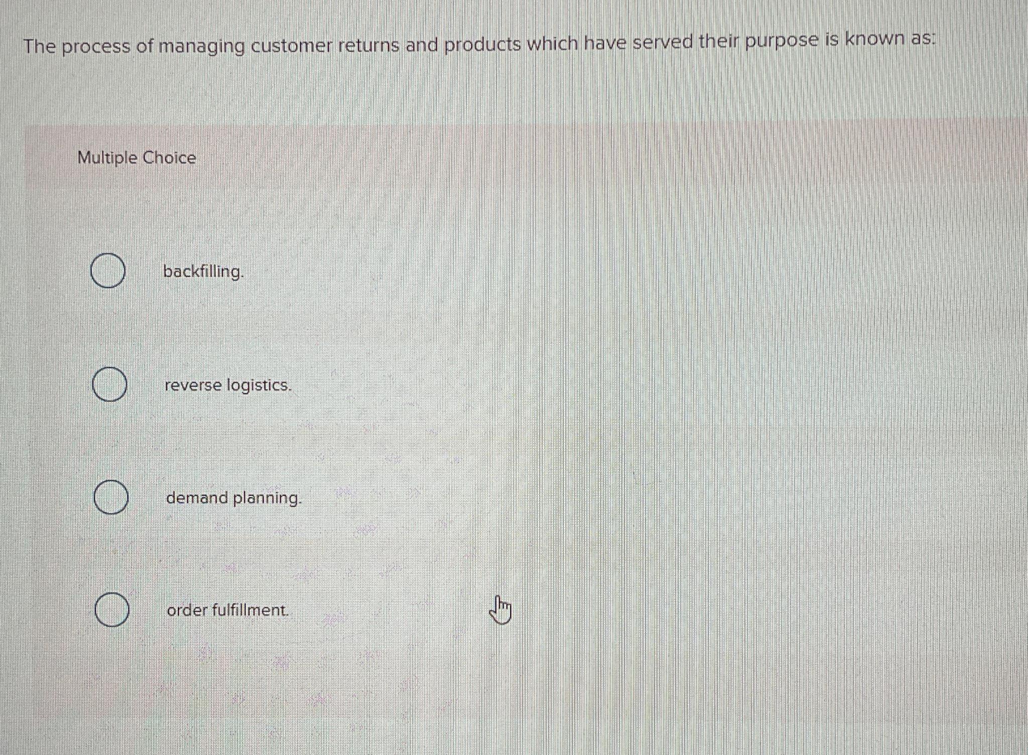 Solved The process of managing customer returns and products | Chegg.com