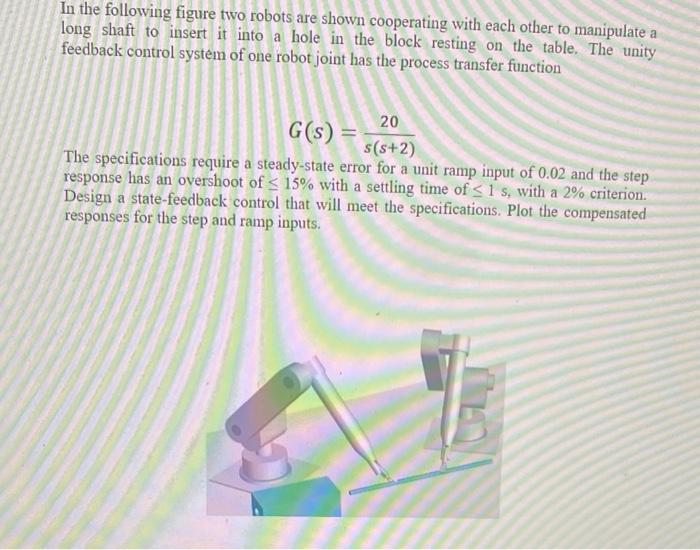 Solved In the following figure two robots are shown | Chegg.com