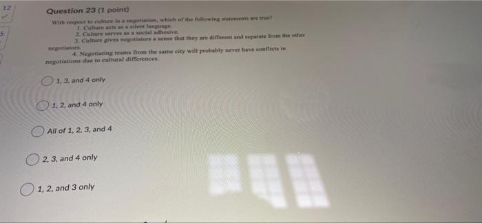 Solved Question 23 (1 point) with spect to reportion, which | Chegg.com