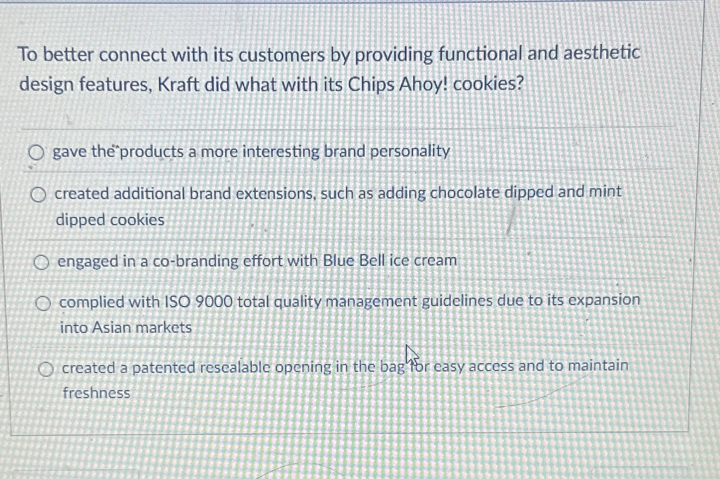 Solved To better connect with its customers by providing