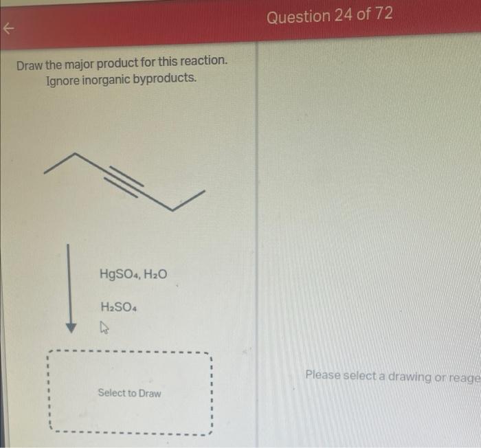 Solved Draw the major product for this reaction. Ignore