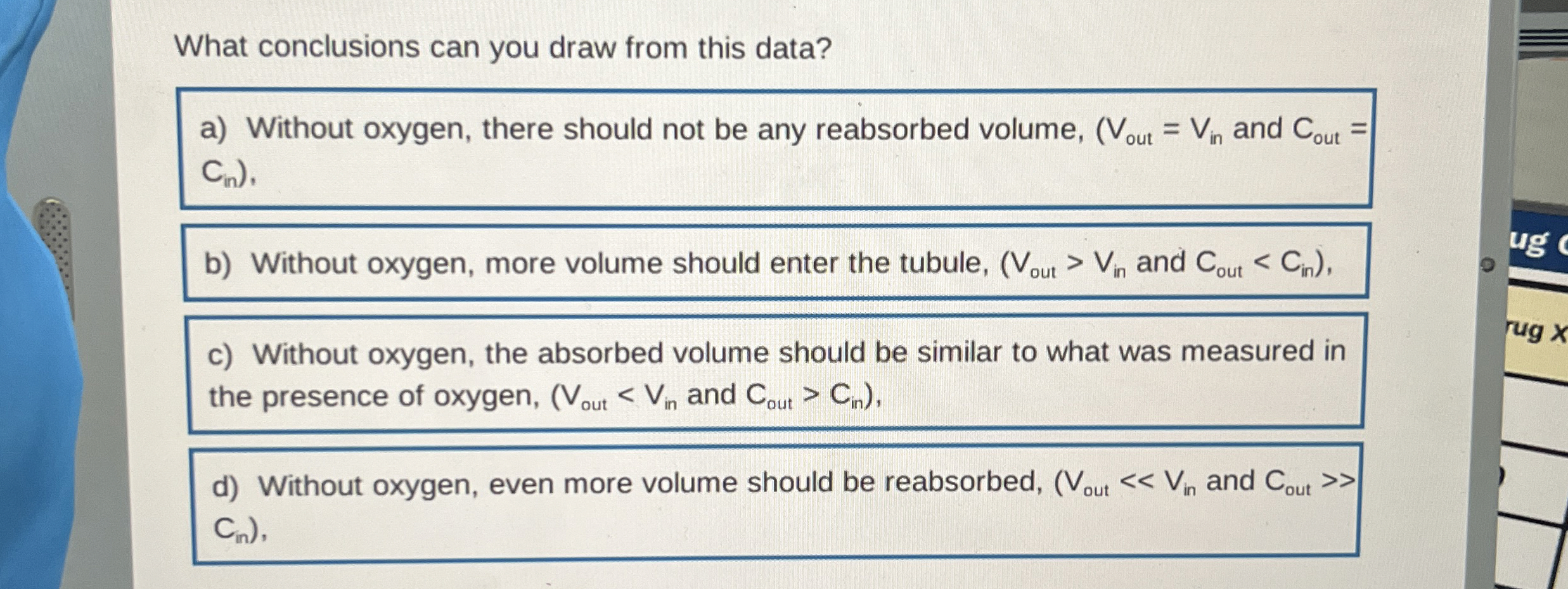 Solved What conclusions can you draw from this data?a) | Chegg.com