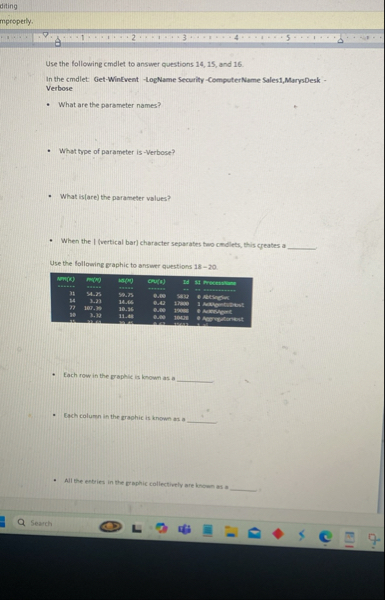 Solved Use the following cmillet to answer questions 14, 15, | Chegg.com