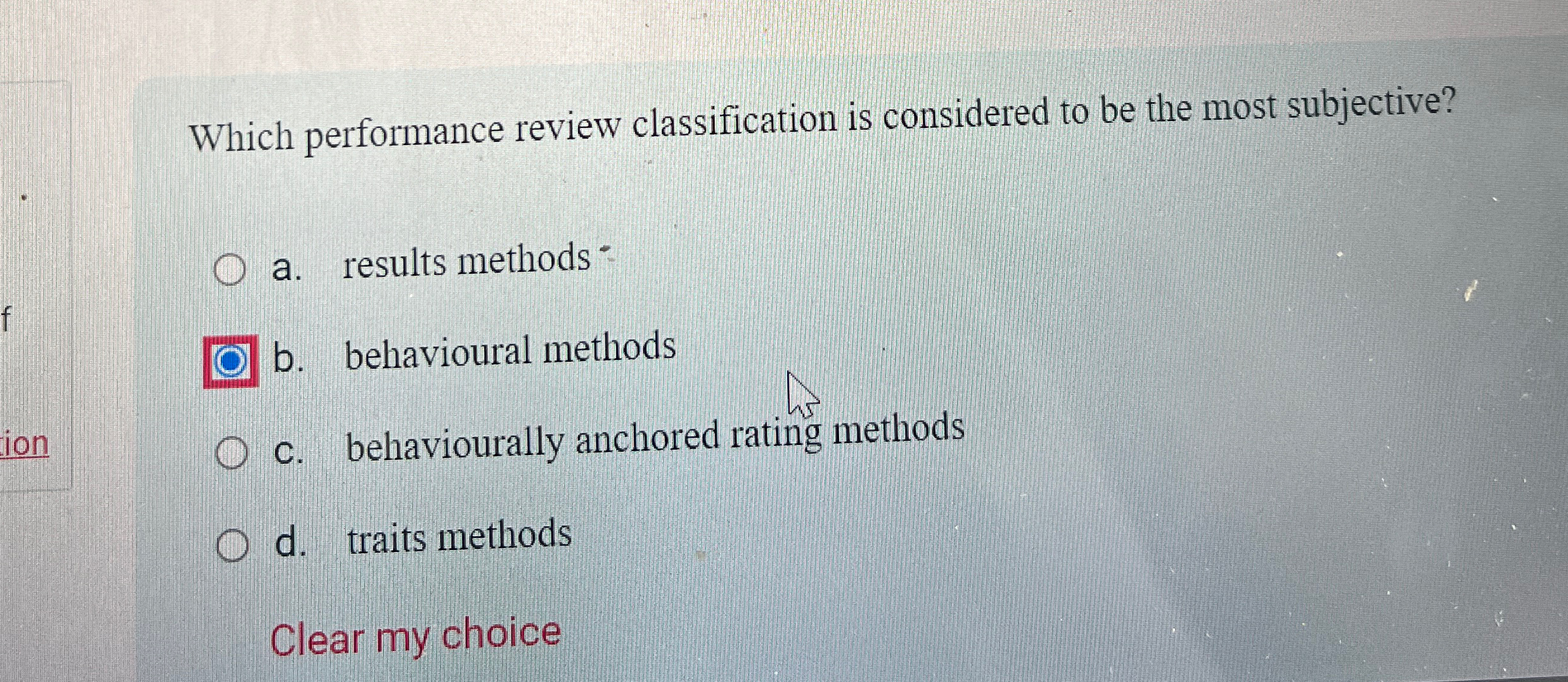 Solved Which performance review classification is considered | Chegg.com
