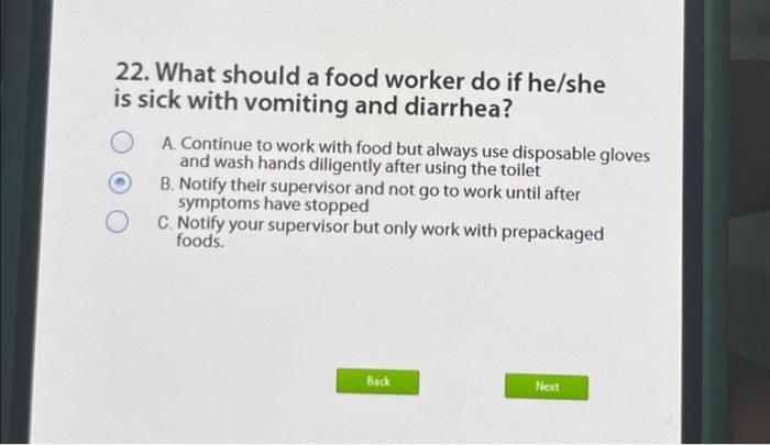 Feverish Food Worker Sparks Contamination Fears - gd1fhri
