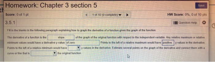 Solved Save Homework: Chapter 3 section 5 th Score: 0 of 1 | Chegg.com
