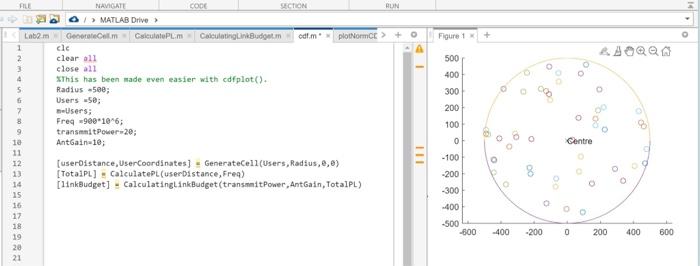 Solved In Matlab how I can plot CDF of the calculated budget | Chegg.com