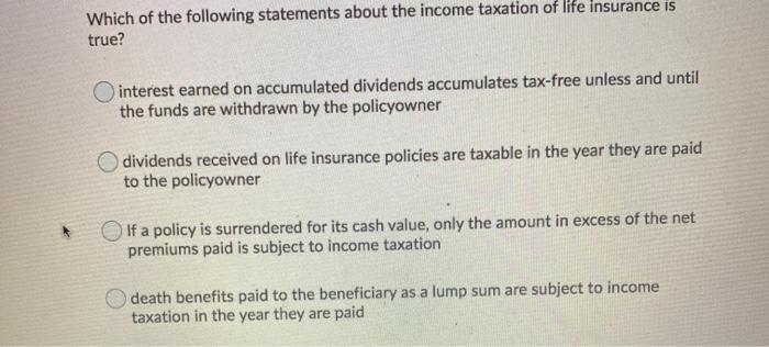 Solved Which of the following statements about the income | Chegg.com
