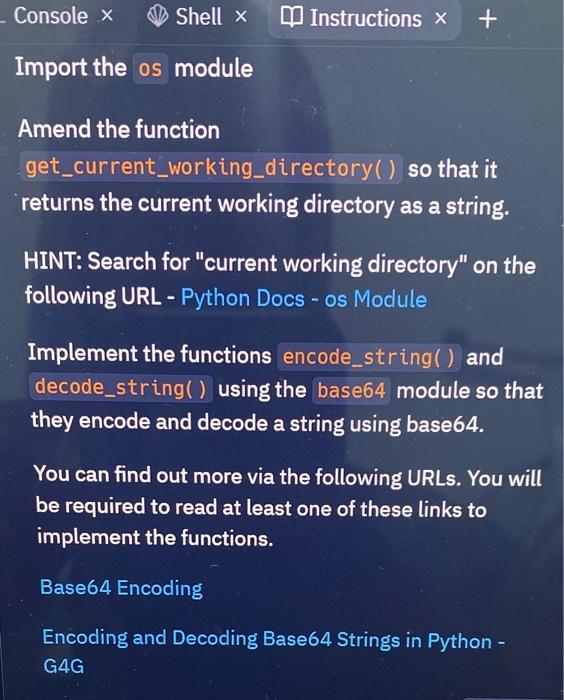Solved Import the os module Amend the function | Chegg.com
