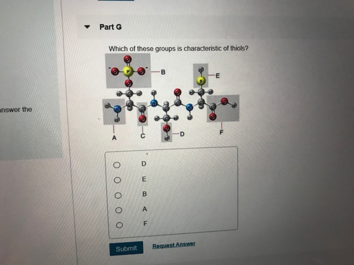 Solved Part F Which of the functional groups behaves as a | Chegg.com