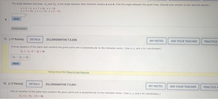 Solved The angle between two lines and is the angle between | Chegg.com