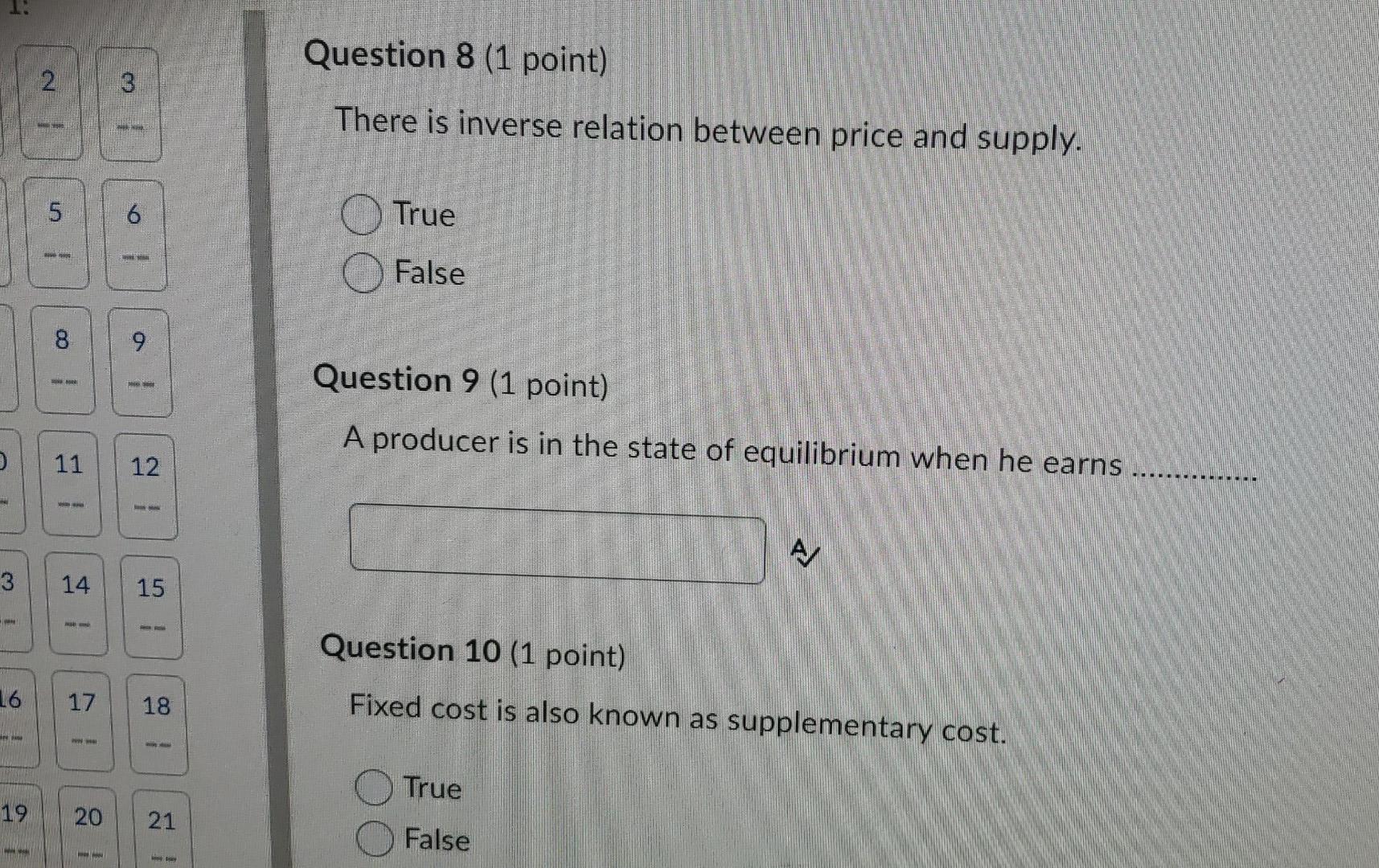 Solved 2 Question 8 (1 point) There is inverse relation | Chegg.com